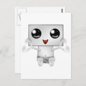 Cute Robot Briefkaart (Voorkant / Achterkant)