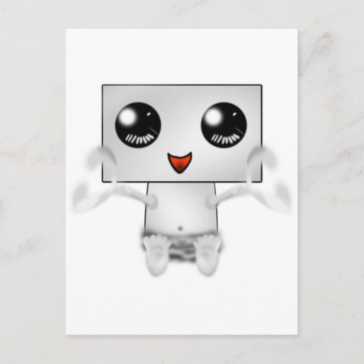 Cute Robot Briefkaart (Voorkant)