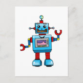 Cute robot briefkaart (Voorkant)