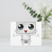 Cute Robot Briefkaart (Staand voorkant)