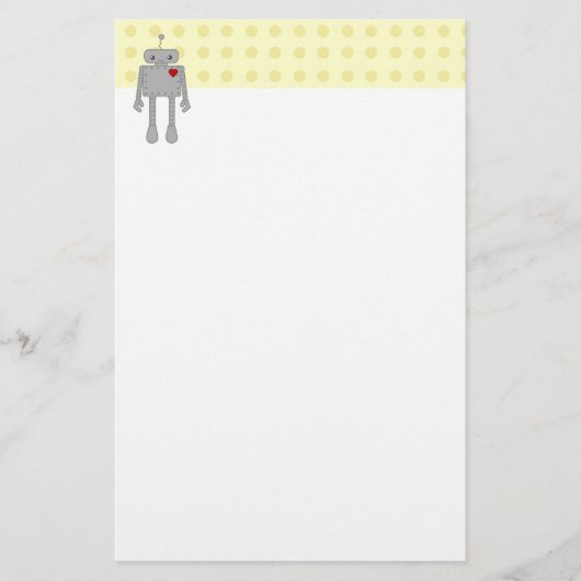 Cute Robot Briefpapier (Voorkant)
