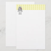 Cute Robot Briefpapier (Voorkant / Achterkant)