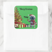 cute robot Christmas holiday Sticker (Tas)