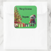 cute robot Christmas holiday Sticker (Tas)