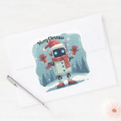 cute robot Christmas holiday Sticker (Envelop)