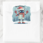 cute robot Christmas holiday Sticker (Tas)