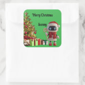 cute robot Christmas holiday Sticker (Tas)