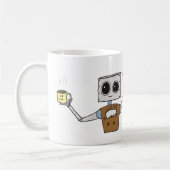 Cute Robot Coffee cup Koffiemok (Links)