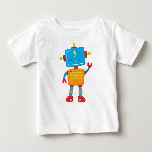 Cute Robot, Colorful Robot, Funny Robot, Robotica (Voorkant)