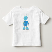 Cute Robot, Funny Robot, Gekke Robot, Blauwe Robot Kinder Shirts (Voorkant)