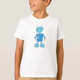 Cute Robot, Funny Robot, Gekke Robot, Blauwe Robot T-shirt