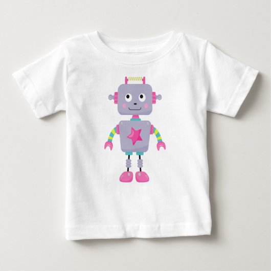 Cute Robot, Funny Robot, Gekke Robot, Paarse Robot (Voorkant)
