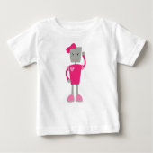 Cute Robot, Funny Robot, Girl Robot, Robot roze (Voorkant)