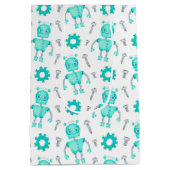 Cute Robot Gift Bag Medium Cadeauzakje (Achterkant)