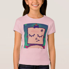 Cute Robot Girl's T-Shirt