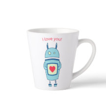 Cute Robot Heart I Love You