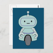Cute Robot Illustration Briefkaart (Voorkant / Achterkant)