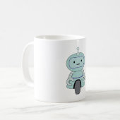 Cute Robot Illustration Koffiemok (Voorkant links)