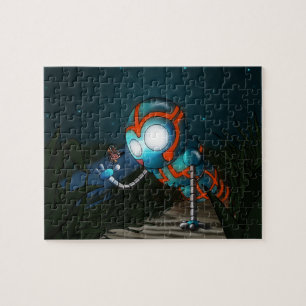 Cute Robot Illustration Legpuzzel