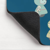 Cute Robot Illustration Muismat (Hoek)