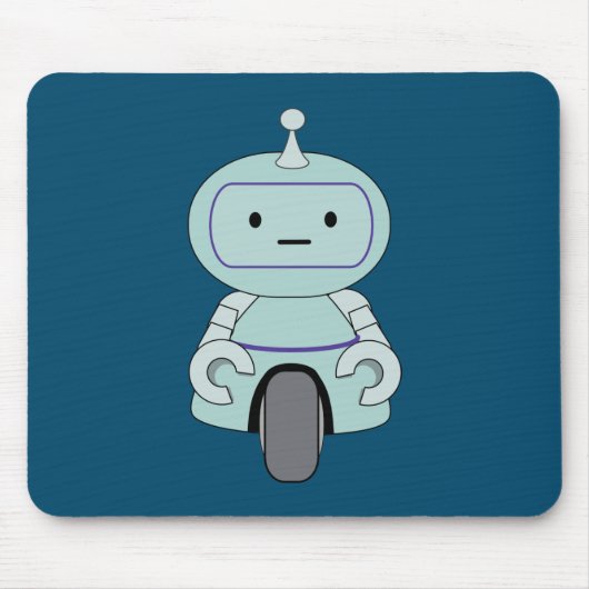 Cute Robot Illustration Muismat (Voorkant)