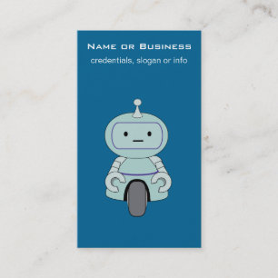 Cute Robot Illustration Visitekaartje