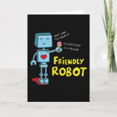Cute robot kaart (Voorkant)