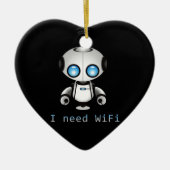 Cute Robot Keramisch Ornament (Voorkant)