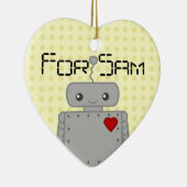 Cute Robot Keramisch Ornament (Rechts)