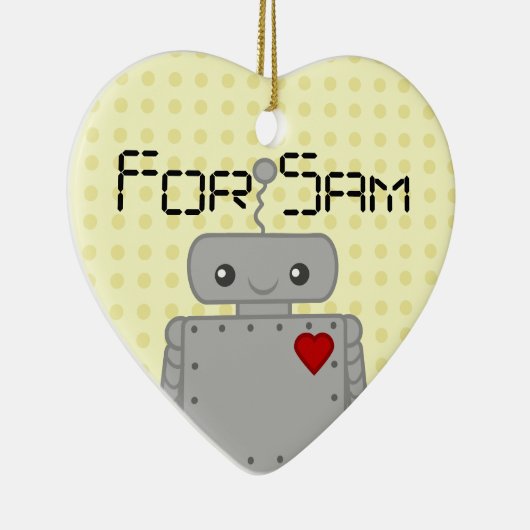 Cute Robot Keramisch Ornament (Rechts)