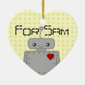 Cute Robot Keramisch Ornament (Voorkant)