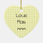 Cute Robot Keramisch Ornament (Achterkant)