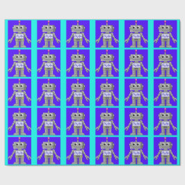 Cute Robot Kinderen Colorful Gift Wrap Cadeaupapier