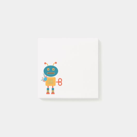 Cute robot kleurful Geek Post-it® Notes (Voorkant)