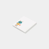 Cute robot kleurful Geek Post-it® Notes (Schuin)