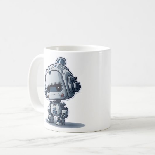 Cute Robot Koffiemok (Voorkant links)