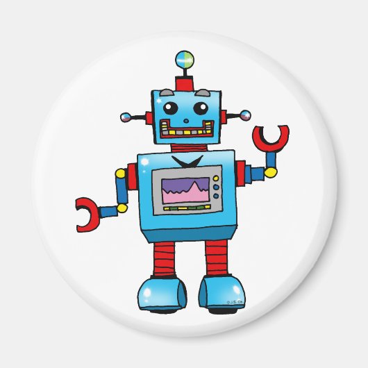 Cute robot magneet (Voorkant)