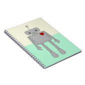 Cute Robot Notebook Notitieboek (Rechterzijde)