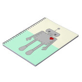 Cute Robot Notebook Notitieboek (Linkerzijde)