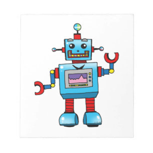 Cute robot notitieblok