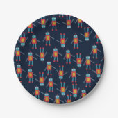 Cute Robot Paper Borden Papieren Bordje (Voorkant)