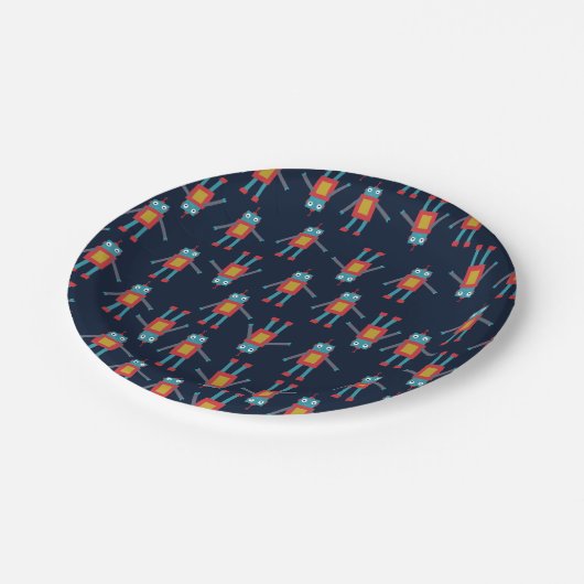 Cute Robot Paper Borden Papieren Bordje (Gekanteld)