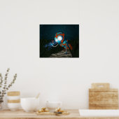 Cute Robot Poster (Keuken)