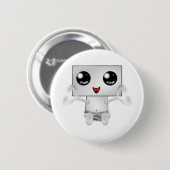 Cute Robot Ronde Button 5,7 Cm (Voorkant /achterkant)