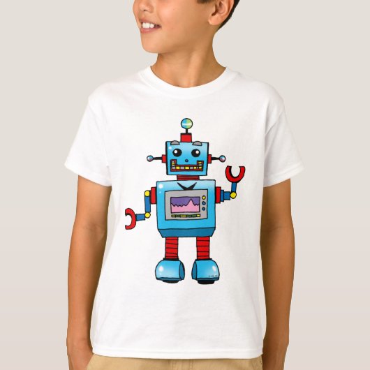 Cute robot t-shirt (Voorkant)