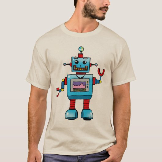Cute robot t-shirt (Voorkant)