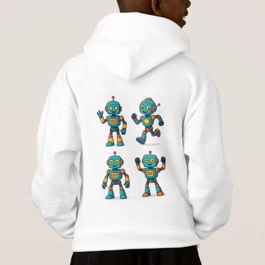 Cute Robot T-Shirt (Achterkant)