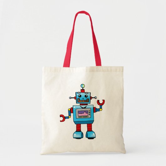 Cute robot tote bag (Voorkant)