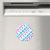 Cute robotfamiliepatroon magneet (Insitu (Vaatwasser))