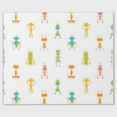 Cute Robots Cadeaupapier (Vlak)